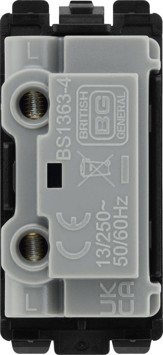 BG Evolve RPCDBFUSE Grid 13A Fused Fuse Holder - Black - westbasedirect.com