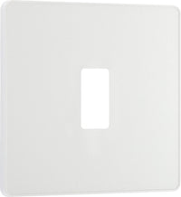 BG Evolve RPCDCL1W 1G Grid Front Plate - Pearlescent White (White)