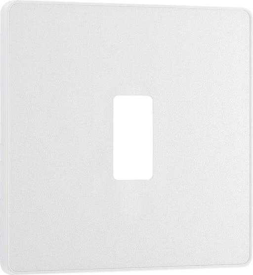 BG Evolve RPCDCL1W 1G Grid Front Plate - Pearlescent White (White) - westbasedirect.com