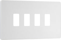 BG Evolve RPCDCL4W 4G Grid Front Plate - Pearlescent White (White)