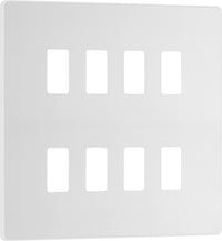 BG Evolve RPCDCL8W 8G Grid Front Plate - Pearlescent White (White)