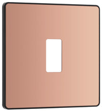 BG Evolve RPCDCP1B 1G Grid Front Plate - Polished Copper (Black)