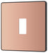 BG Evolve RPCDCP1B 1G Grid Front Plate - Polished Copper (Black) - westbasedirect.com