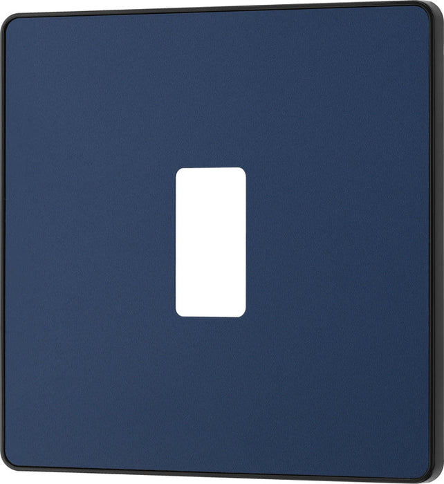 BG Evolve RPCDDB1B 1G Grid Front Plate - Matt Blue (Black) - westbasedirect.com