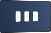 BG Evolve RPCDDB3B 3G Grid Front Plate - Matt Blue (Black)