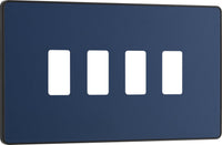 BG Evolve RPCDDB4B 4G Grid Front Plate - Matt Blue (Black)