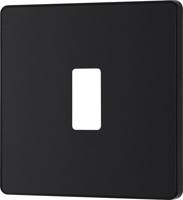 BG Evolve RPCDMB1B 1G Grid Front Plate - Matt Black (Black) - westbasedirect.com