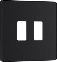 BG Evolve RPCDMB2B 2G Grid Front Plate - Matt Black (Black)
