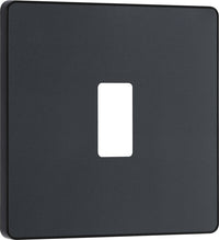 BG Evolve RPCDMG1B 1G Grid Front Plate - Matt Grey (Black)