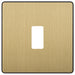 BG Evolve RPCDSB1B 1G Grid Front Plate - Satin Brass (Black) - westbasedirect.com