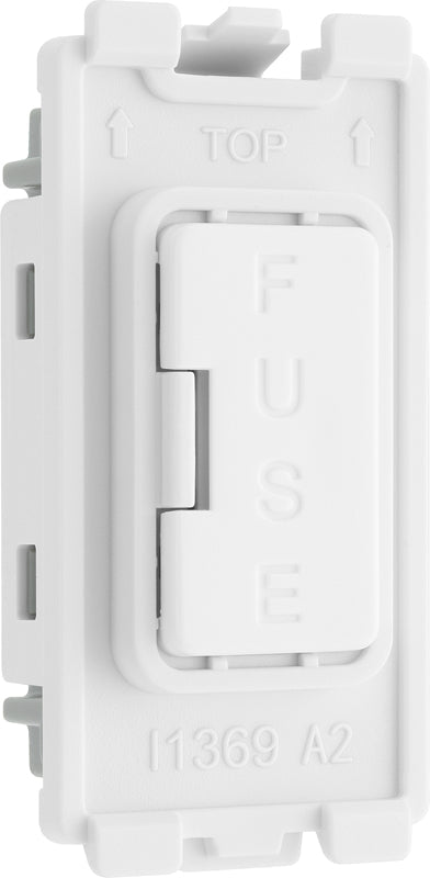 BG Evolve RPCDWFUSE Grid 13A Fused Fuse Holder - White - westbasedirect.com