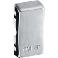 BG RRBLBS Nexus Grid Rocker Embossed (BOILER) - Brushed Steel