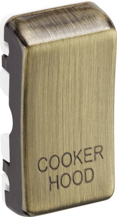 BG RRCHAB Nexus Grid Rocker Embossed (COOKER HOOD) - Antique Brass - westbasedirect.com