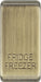 BG RRFFAB Nexus Grid Rocker Embossed (FRIDGE FREEZER) - Antique Brass - westbasedirect.com