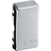 BG RRHTBS Nexus Grid Rocker Embossed (HEATER) - Brushed Steel