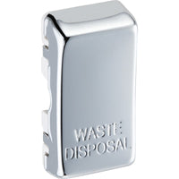 BG RRWDISPC Nexus Grid Rocker Embossed (WASTE DISPOSAL) - Polished Chrome