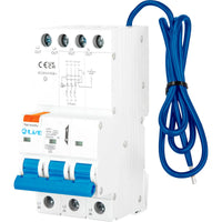 LIVE Electrical RTN325C-030N 3P+N 25A C Curve 10kA 30mA Type A RCBO