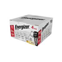 Energizer S10327 3.6W 345lm GU10 Spotlight LED Bulb Warm White 3000K Dimmable (4 Pack)