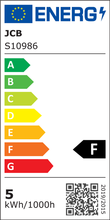 JCB S10986 E27 ES GLS LED Bulb Opal 4.9W 470lm Warm White 3000K (12 Pack)