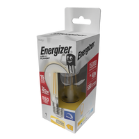 Energizer S12850 5W 550lm E27 ES GLS Filament LED Bulb Warm White 2700K Dimmable