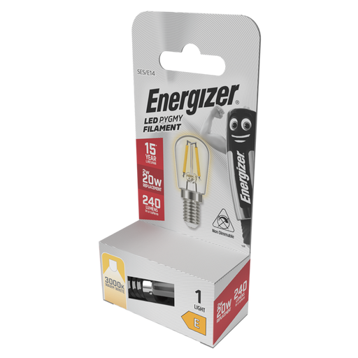 Energizer S13561 2W 240lm E14 SES Filament Pygmy LED Bulb Warm White 3000K - westbasedirect.com