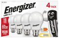 Energizer 8.2W 806lm B22 BC GLS LED Bulb Opal Warm White 2700K (4 Pack) - westbasedirect.com