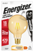 Energizer 5W 470lm E27 ES G95 Filament Gold LED Bulb Warm White 2200K Dimmable - westbasedirect.com