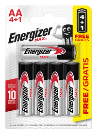 Energizer E301531100 Max AA | 4+1 Pack