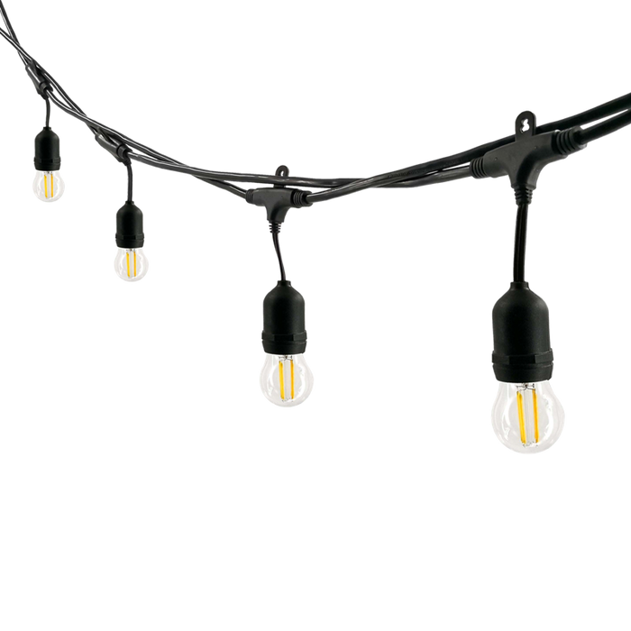 LumiLife S17286 10x Filament Linkable LED IP44 Festoon String Light 2700K
