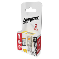 Energizer S29489 1.8W 200lm G9 LED Capsule Bulb Warm White 2700K (2 Pack)