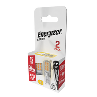 Energizer S29491 4.2W 470lm G9 LED Capsule Bulb Warm White 2700K (2 Pack)