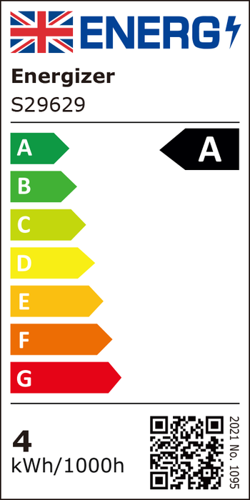 Energizer S29629 A Rated LED Elite GLS E27 Filament 806lm 3.8W 6500K (Daylight)