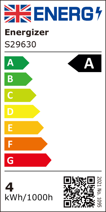Energizer S29630 A Rated LED Elite GLS B22 Filament 806lm 3.8W 2700K (Warm White)(12 Pack)