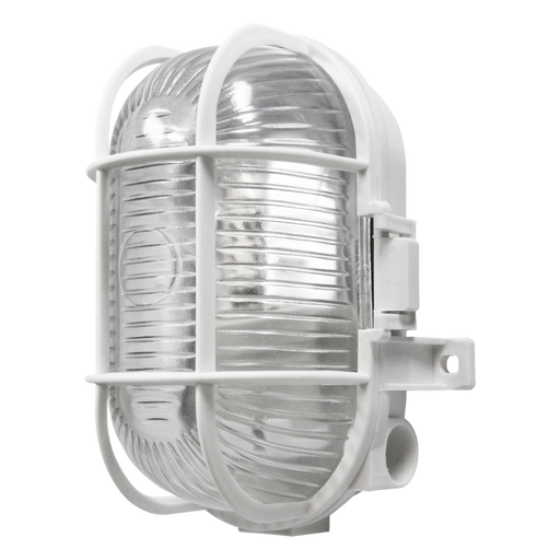 LumiLife S5880 60W IP44 Oval Bulkhead - White - westbasedirect.com
