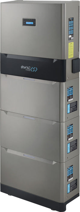 Sync Energy SEF1A36G3 Flow All-In-One 3.6kW Hybrid Inverter with 3 Batteries - westbasedirect.com