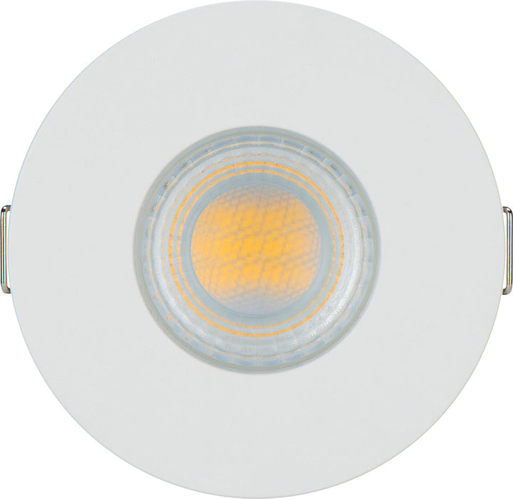 Luceco SFTF5W40 FType Spot Decorative LED Downlight 5W 550Lm 4000K Dimmable IP65 White Bezel - Flat