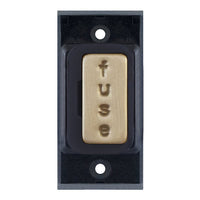 Selectric SGRID360-141 GRID360 13A Fused Connection Unit Module - Satin Brass, Black Insert