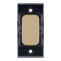 Selectric SGRID360-142 GRID360 Blanking Plate Module - Satin Brass, Black Insert