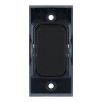 Selectric SGRID360-145 GRID360 10A 1 Way Switch Module - Matt Black, Black Insert