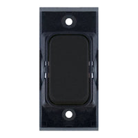 Selectric SGRID360-149 GRID360 10A Retractive Switch Module - Matt Black, Black Insert