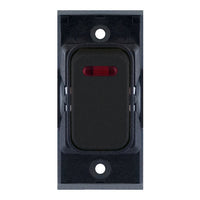 Selectric SGRID360-151 GRID360 20A DP Switch Module with Neon - Matt Black, Black Insert