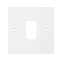 Selectric SGRID360-160 GRID360 Square White Moulded  1 Aperture Modular Front Plate