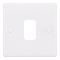 Selectric SGRID360-167 GRID360 Smooth White Moulded 1 Aperture Modular Front Plate