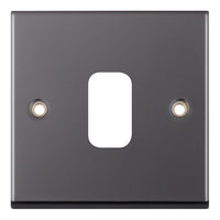 Selectric SGRID360-195 GRID360 7M-PRO 1 Aperture Modular Front Plate - Black Nickel
