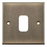 Selectric SGRID360-202 GRID360 7M-PRO 1 Aperture Modular Front Plate - Antique Brass