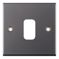 Selectric SGRID360-223 GRID360 5M 1 Aperture Modular Front Plate - Black Nickel