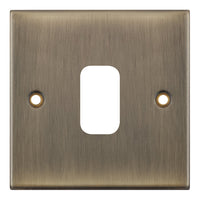 Selectric SGRID360-230 GRID360 5M 1 Aperture Modular Front Plate - Antique Brass