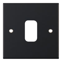 Selectric SGRID360-244 GRID360 5M 1 Aperture Modular Front Plate - Matt Black