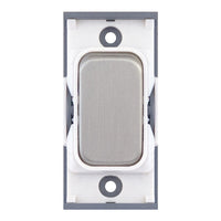 Selectric SGRID360-26 GRID360 10A 2 Way Switch Module - Satin Chrome, White Insert