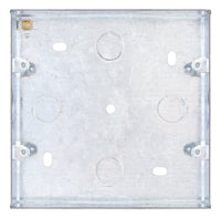 Selectric SGRID360-272 48mm Deep Flush Mount Galvanised Steel Pattress Box for Use with GRID360 6 or 8 Aperture Modular Front Plates